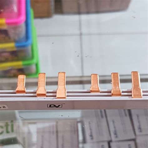 Busbar Comb MCB 3 PHASE 63A Original Pure Copper Length 50CM Shopee