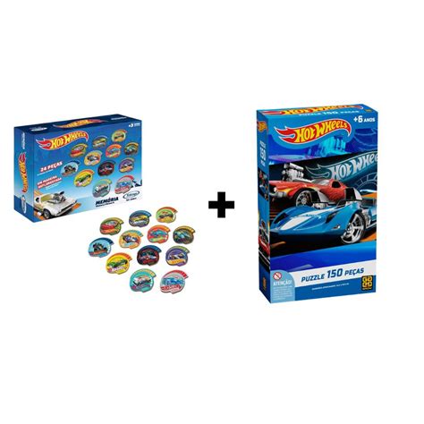 Jogo Da Mem Ria Hot Wheels Pe As Quebra Cabe A Hot Wheels Real Brinquedos