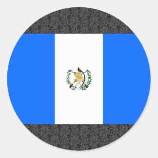 Guatemala Flag Round Sticker