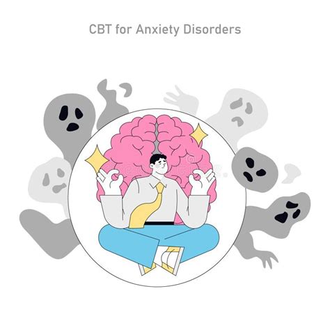 Terapia Cognitiva Conductual Vector Plano Ilustraci N Del Vector