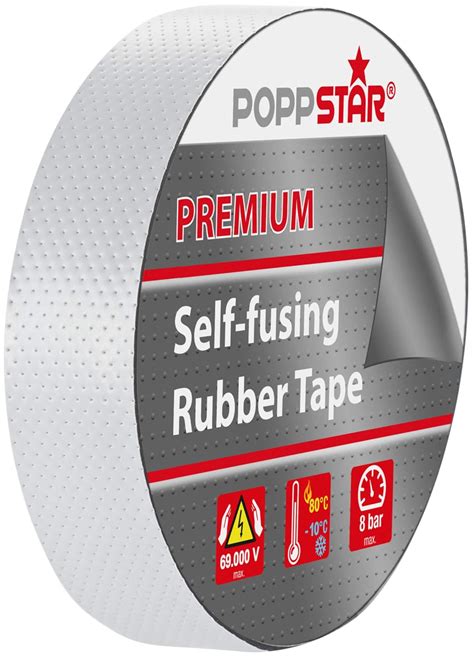 Poppstar Ruban Isolant Premium Universel Auto Fusionnant Ruban D