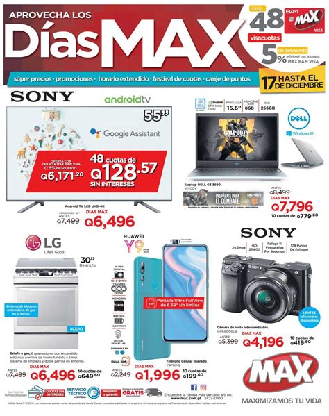 Ofertas De Tecnolog A En D As Max De Tiendas Max Guatemala