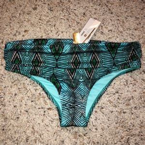 Raisins Swim Nwt Raisins Bikini Bottom Aqua Blue And Green Poshmark