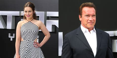 Emilia Clarke Arnold Schwarzenegger Talk Terminator Nude Scenes Arnold Schwarzenegger