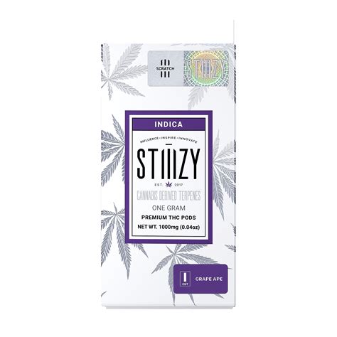 Stiiizy Grape Ape Cannabis Derived Terpenes Pod 1g Leafly