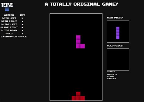 Github Duncanbb Tetris A Javascript Tetris Game