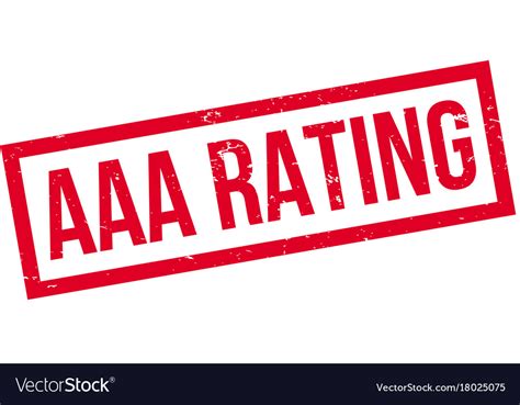 Aaa Rating Rubber Stamp Royalty Free Vector Image