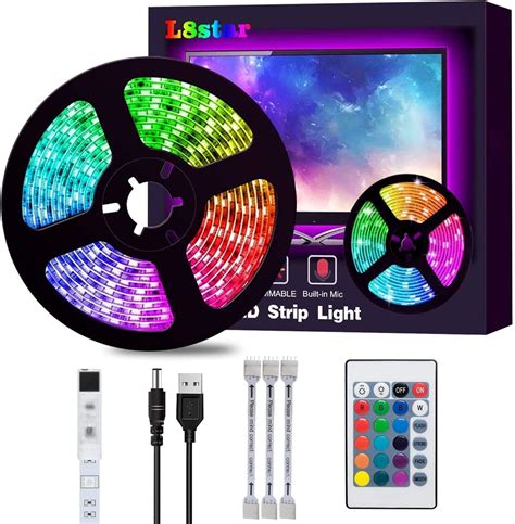 LED Light Strip L8star 6 56ft 2m USB TV Backlight Kit Light Strips