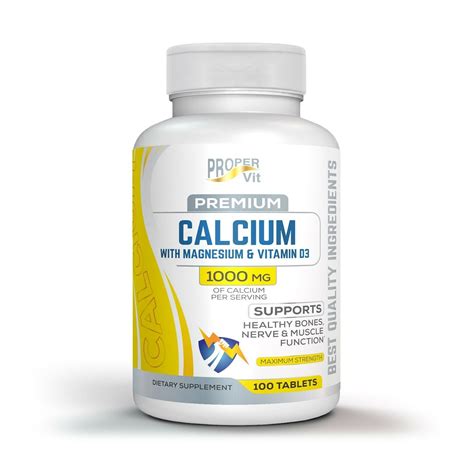 Купить Proper Vit Calcium Magnesium + D3 100 tab - Комплекс для костей ...