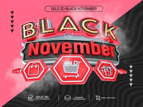 Premium Psd Selo D Render Black Friday Para Campanha De Vendas