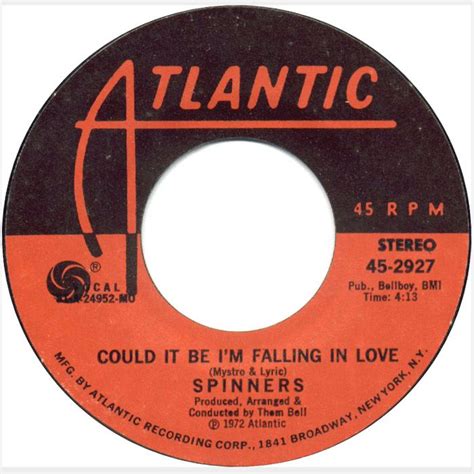 Spinners - Could It Be I'm Falling In Love | Music memories, Soul music ...