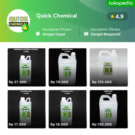 Toko Quick Chemical Online Produk Lengkap Harga Terbaik Tokopedia