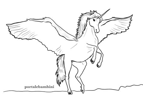 Disegni Di Unicorni Da Colorare Portalebambiniit