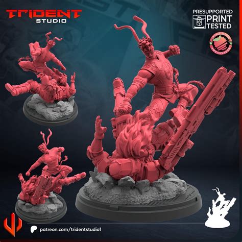 Bronze Fist Rivals 32mm 40mm MCP Scale Or 75mm Miniature 16k