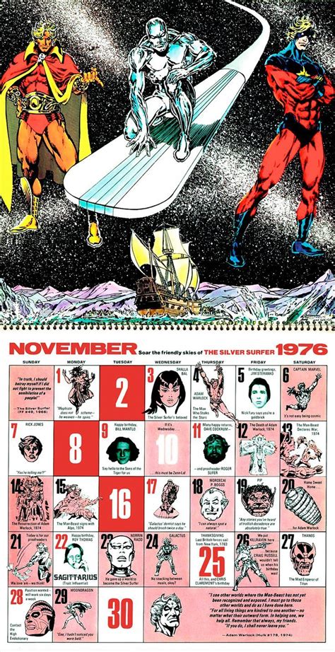 October The Mighty Marvel Bicentennial Calendar Arte Obras