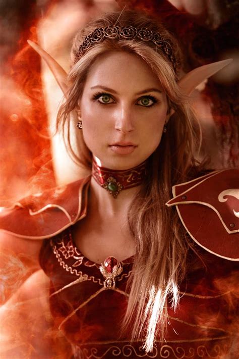 Cosplay De Elfa De Sangre Maga Por Lena Lara Cosplay Wowchakra