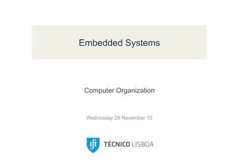 Pdf Embedded Systems T Cnico Lisboa Autentica O Pdf File