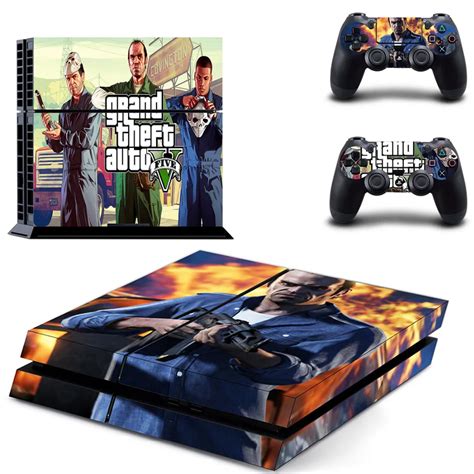 New Grand Theft Auto V Gta 5 Ps4 Skin Sticker For Sony Playstation 4 Console Protection Film And