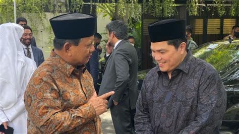 Survei Prabowo Lebih Menjanjikan Berpasangan Dengan Erick Thohir