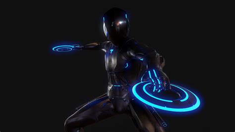 D Model Rinzler And Tron Tron Legacy Vr Ar Low Poly Cgtrader