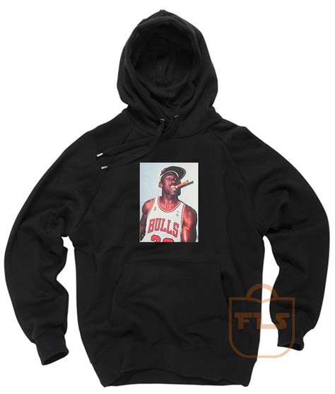 Michael Jordan Cigar Vintage Hoodie - Ferolos.com - Awesome Hoodies