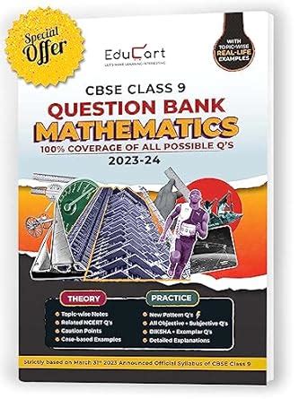 Educart CBSE Class 9 Mathematics Question Bank 2023 24 For 2024 Exam