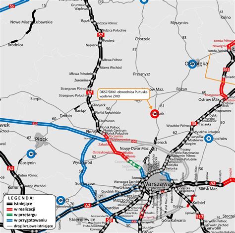 Rusza budowa ważnej obwodnicy na północ od Warszawy 16 8 km