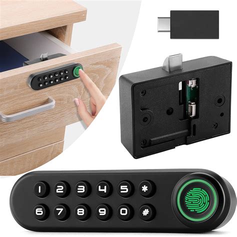 Fingerprint Cabinet Lock, Smart Biometric Password Lock With USB Key