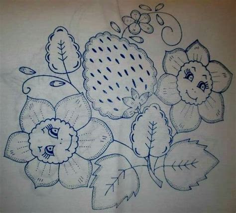 Resultado De Imagen Para Riscos Para Bordar Flores Hawaiian Quilt