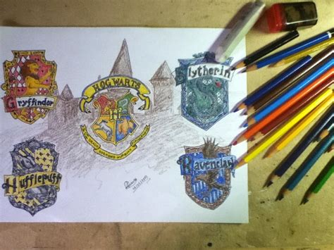 Hogwarts Coat of Arms by amandaolbel on DeviantArt