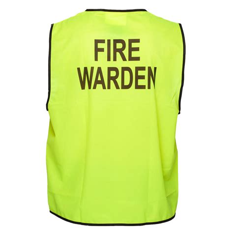 Fire Warden Hi Vis Vest Class D Xtreme Safety