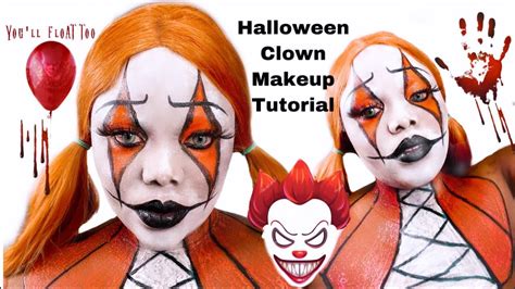 Makeup Asmr Transformation Easy Clown Halloween Makeup Tutorial 🎃🤡