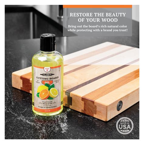 CLARK'S Cutting Board Oil - Orange and Lemon Enriched – Clark's Online