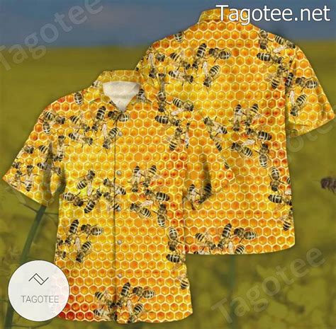 Honey Bee Hawaiian Shirt - Tagotee