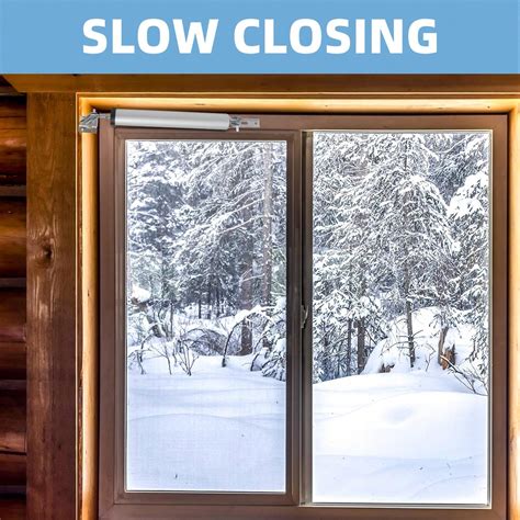 Medium Duty Screen Door Closers Kit, Adjustable Pneumatic Storm Door