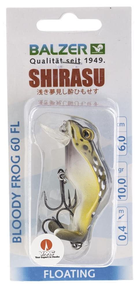 Balzer Shirasu Frosch Wobbler Bloody Frog Fl Oliv Schwarz