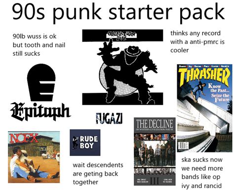 90s Punk Starter Pack Rstarterpacks