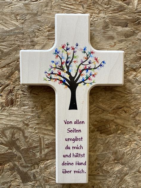 Kinderkreuz Von Allen Seiten Umgibst Du Mich Und H Ltst Deine Hand