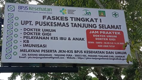 Website Resmi Puskesmas Bahorok Kabupaten Langkat