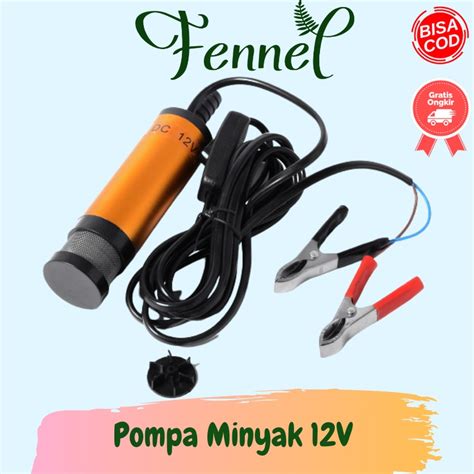 Jual Pompa Minyak Oli Bensin Solar Mobil Elektrik V Ct Shopee