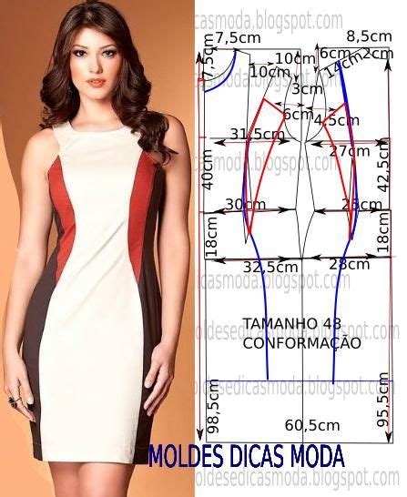 Molde De Vestido 173 Moldes Dicas Moda Padrões De Costura Para