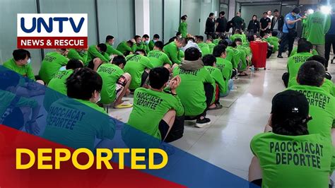 75 Chinese Nationals Mula Sa Mga Iligal Na POGO Naipa Deport Na