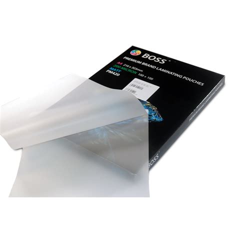 Laminating Pouches Matt A4 200 Micron 100 Per Pack Duplo Supplies