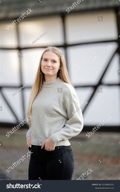 pretty german girl cologne stock photo  shutterstock