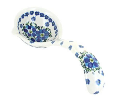 Blue Rose Polish Pottery Kalina Soup Ladle 1 Kroger