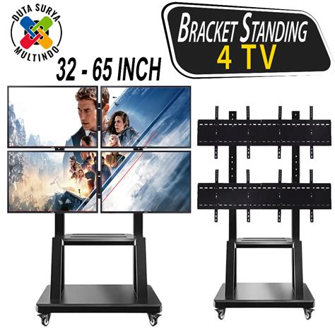 Jual Bracket Braket Tv Standing 4 Tv Untuk Ukuran 32 43 50 55 60 65