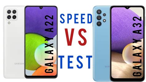 Samsung A32 Vs Samsung A22 Speed Test Youtube