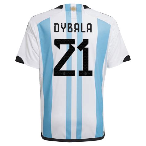 adidas Paulo Dybala Argentina 2022-23 Youth Home Stadium Jersey ...