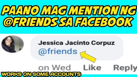 PAANO MAG MENTION LAHAT NG FRIENDS SA FACEBOOK EASYPH YouTube