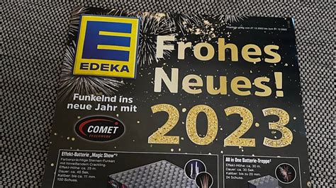 Edeka Feuerwerk Prospekt 2022 23 Comet Vorfreude große Auswahl YouTube